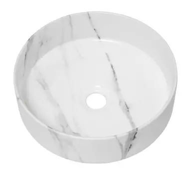 Раковина Milleau Nuage MU7044A-MWM D36 накладная, белый мрамор