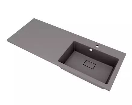Раковина над стиральной машиной Florentina Аванти 120 R серый шелк