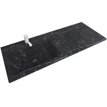 Раковина над стиральной машиной Stella Polar Мадлен 120 L черный мрамор