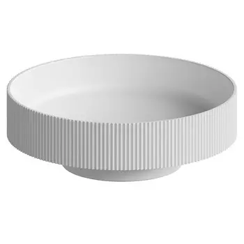 Раковина накладная Armadi Art Corian 801-R-MW 40х40 см, белая матовая