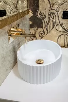 Раковина накладная Boheme Canale 878-W 50х35 см, белая