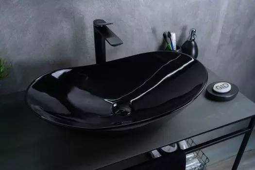 Раковина накладная Gid BL9811 61х37 черная