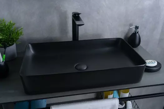 Раковина накладная Gid Bm9396 60х34 черная