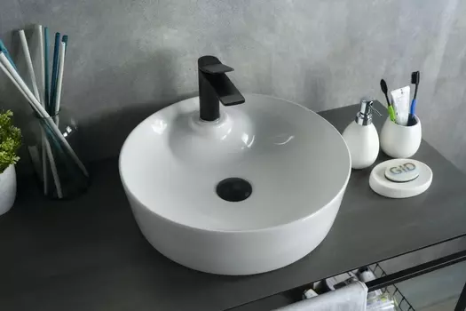 Раковина Gid Esfera D1306 накладная 44х44 белая