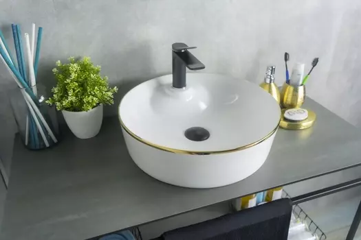 Раковина накладная Gid D1306h011 44х44 белая