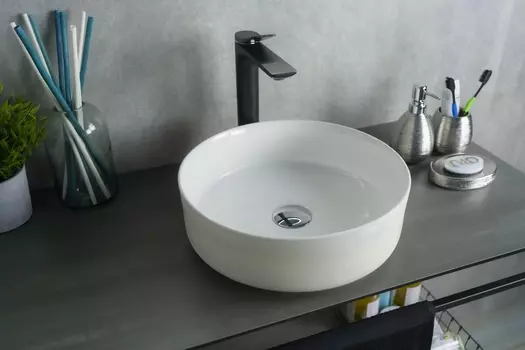 Раковина накладная Gid D1357h028 36х36 белая