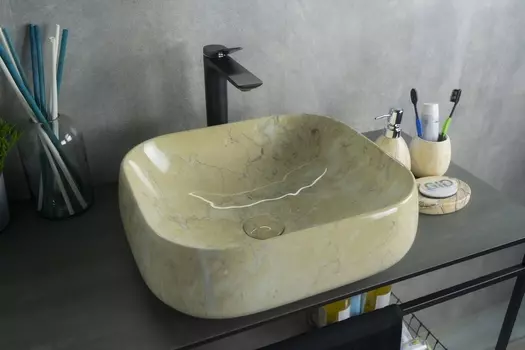 Раковина накладная Gid Mnc188 45х40 под камень