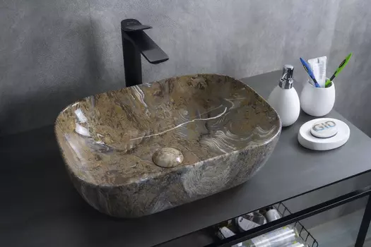 Раковина Gid Geometrico Mnc333T накладная 46х32,5 под камень