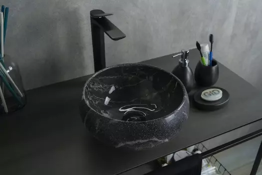 Раковина Gid Esfera Mnc480 накладная 32х32 под камень