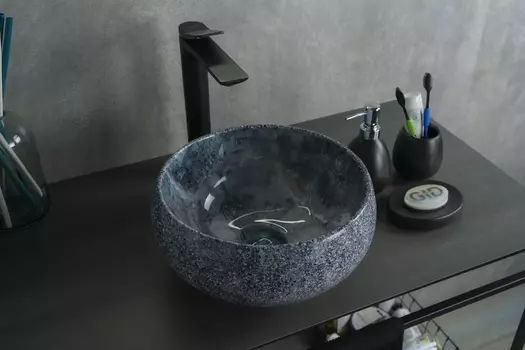 Раковина накладная Gid Mnc481 32х32 под камень