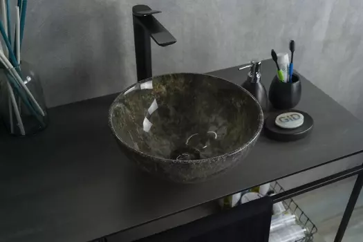 Раковина накладная Gid Mnc486 32х32 под камень