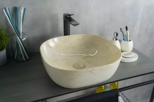 Раковина накладная Gid Mnc542 42,5х42,5 под камень