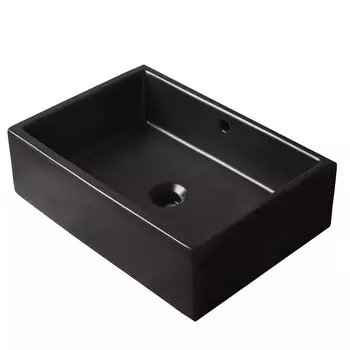 Раковина Gid Geometrico N9129bg накладная 50х38 черный графит