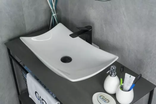 Раковина Gid Creativo N9176 накладная 56х42 белая