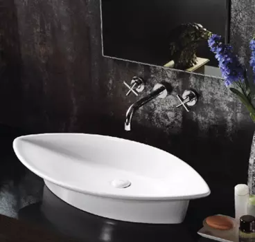 Раковина накладная Gid Tr4048 80,5х38 белая