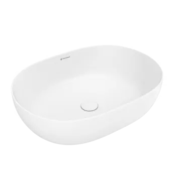 Раковина накладная Terminus Прато 03RN60x41x14W 60х41,5 см, белая