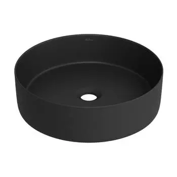 Раковина накладная Wellsee Coax 323505000 черная матовая