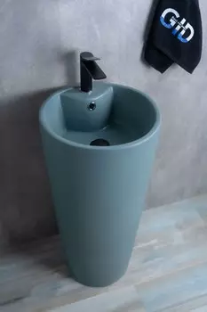 Раковина напольная Gid Autonomo Nb131gm 40х40х84 зеленая хаки