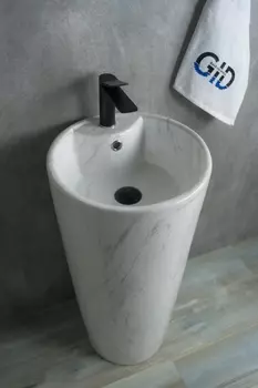 Раковина напольная Gid Autonomo Nb131wgs 40х40х84 под камень