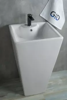 Раковина напольная Gid Nb145 46,5х46,5 белая