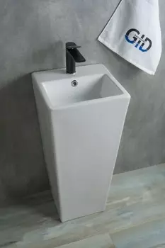 Раковина напольная Gid Nb147 34х33 белая