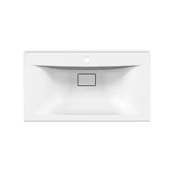 Раковина Paola Elegante 800 с декором белая глянцевая