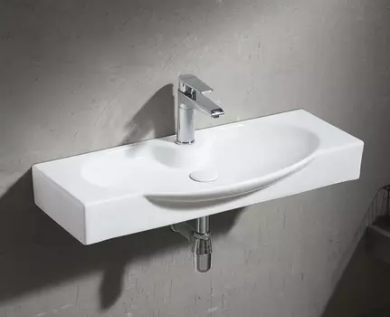 Раковина подвесная Gid Str4282b 80х34 белая