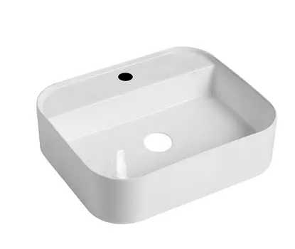 Раковина Point Меркурий PN43833 белая накладная