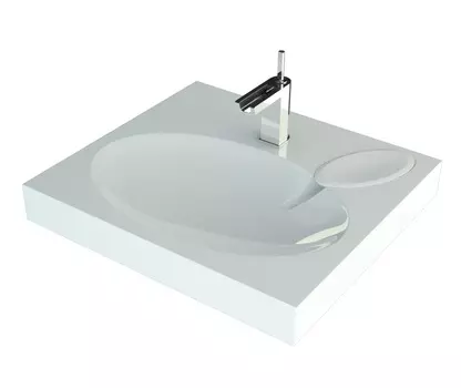 Раковина Reflexion Alpha RF6055AL 60х55 см над стиральной машиной