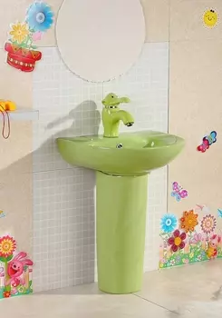 Раковина с пьедесталом Gid Nb192-G 42х36 зеленая