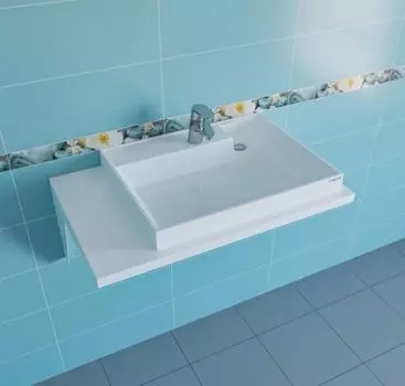 Раковина СанТа Юпитер 90x50 правая, без кронштейнов