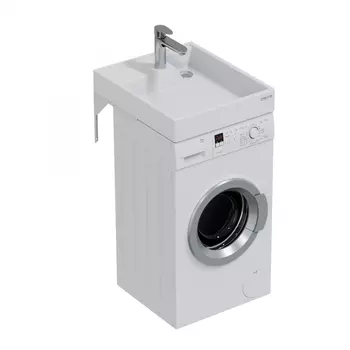 Раковина СанТа Юпитер мини 50x60 над стиральной машиной, с кронштейнами