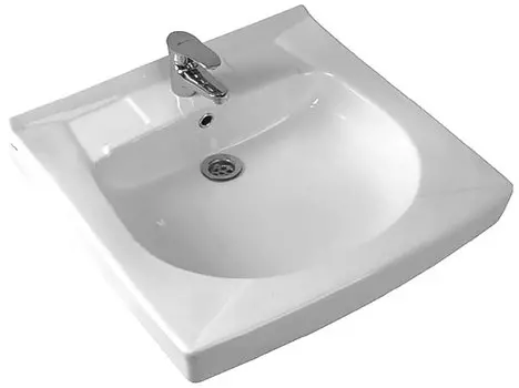 Раковина Santek Пилот 61,5х60,5 см, с сифоном и кронштейном 1WH301971