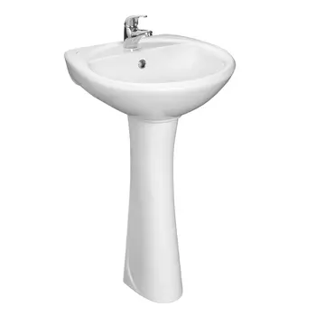 Раковина Santeri Соната 50 на одно отверстие, с пьедесталом