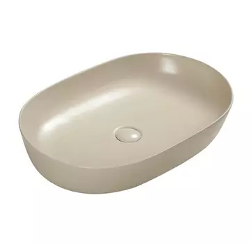 Раковина SantiLine SL-1017BG накладная 60х40 бежевая матовая