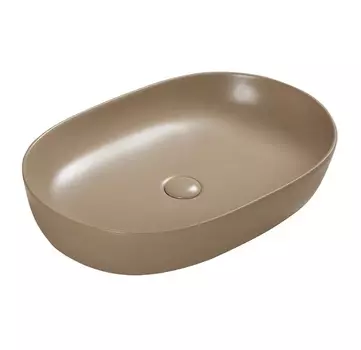 Раковина SantiLine SL-1017KH накладная 60х40 коричневая матовая