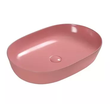 Раковина SantiLine SL-1017P накладная 60х40 персиковая матовая