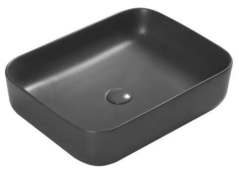 Раковина SantiLine SL-1051DG накладная 50х41 темно-серая матовая