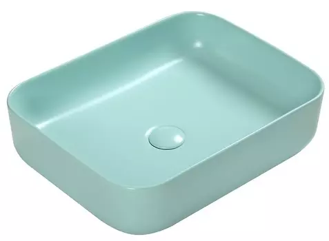 Раковина SantiLine SL-1051LG накладная 50х41 светло-зеленая матовая