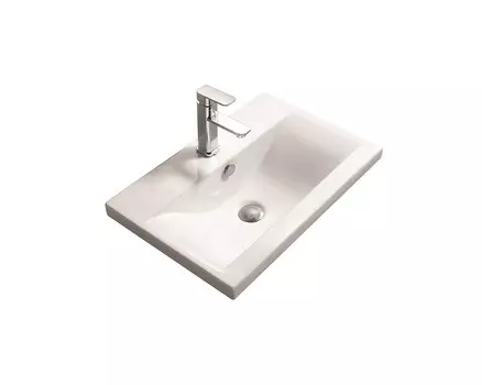 Мебельная раковина SantiLine SL-2101(70) белая глянцевая