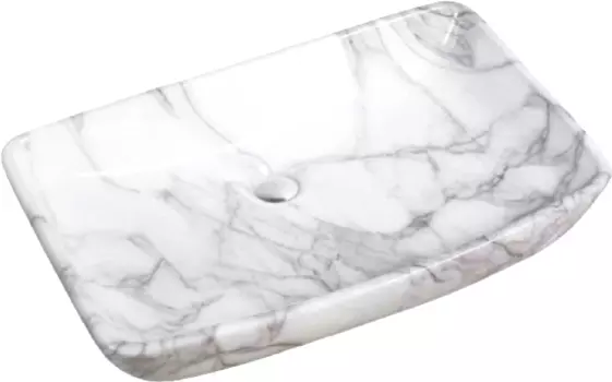 Раковина SantiLine SL-7027 светло-серый мрамор