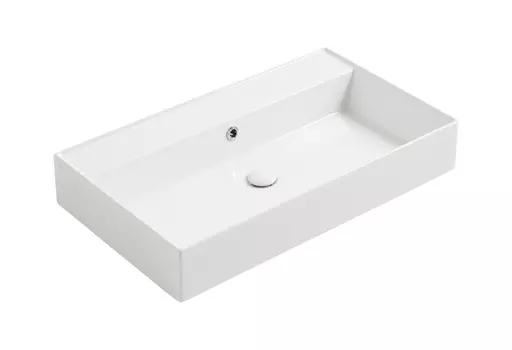 Раковина Simas Agile AG81 bi*0 81х46 без отверстия под смеситель, белая