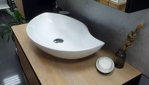 Раковина Velvex 78261 накладная 57,5х36 см