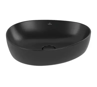 Раковина Villeroy & Boch Antao 4A7351R7 51 Pure Black CeramicPlus, без перелива