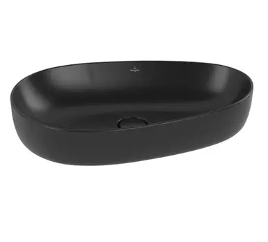 Раковина Villeroy & Boch Antao 4A7465R7 65 Pure Black CeramicPlus, без перелива