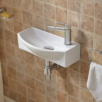 Раковина WeltWasser WW AISBACH 7946 GL-WT R подвесная 22 см