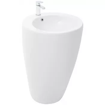 Раковина WeltWasser SK LEERBACH 3838 GL-WT напольная 38x38x83 см