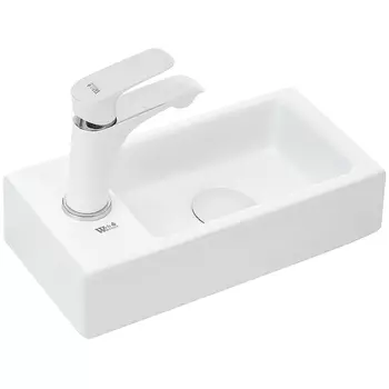 Раковина WeltWasser WW AISBACH 5092 MW L подвесная, белая матовая
