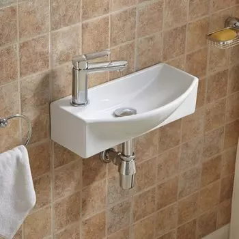 Раковина WeltWasser WW AISBACH 7946 GL-WT L подвесная 22 см