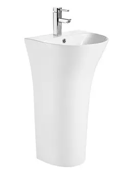 Раковина WeltWasser WW LEERBACH 4842 GL-WT напольная 48x42x83,5 см